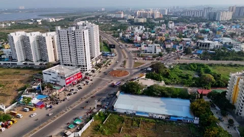 aerial-view-old-mahabalipuram-chennai tamilnadu